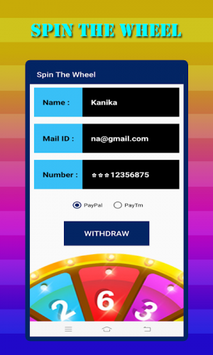 Win real money spin wheel