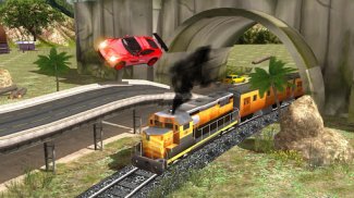 ट्रेन विरुद्ध कार रेसिंग 2 screenshot 1