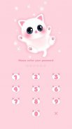 Pink Kitty Theme – AppLock screenshot 1