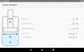 Cylinder Calculator screenshot 0