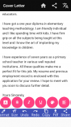 Cover Letter Maker for Resume CV Templates app screenshot 3