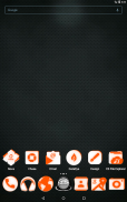 Inverted White and Orange Icon Pack Free screenshot 11