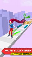 Sky Skate Long Hair Race 3D screenshot 2