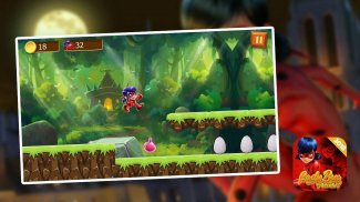 Super Run Ladybug Adventure Jungle screenshot 1