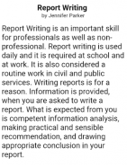 How to Write a Report screenshot 2