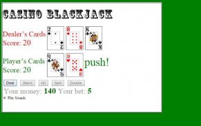 Blackjack 1-on-1 screenshot 1