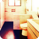 Plot Size and  Bathroom Tiles Icon