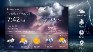 Real-time weather display screenshot 8