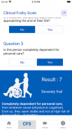 Clinical Frailty Scale screenshot 2