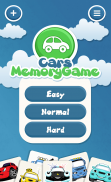 Jeux de mémoire pour les enfants: des voitures screenshot 1