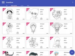 วิธีการวาดการ์ตูนและมังงะด้วยการสอน - DrawShow screenshot 15