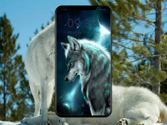 Fondo de pantalla de lobo screenshot 2