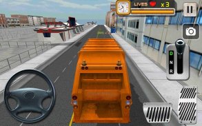 Città Garbage Truck Cleaner 3D screenshot 3