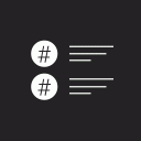 HashTag Organizer Icon