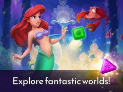 Disney Princesses Puzzle Royal : Match 3 et Déco screenshot 8