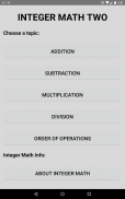 Integer Math Two screenshot 0