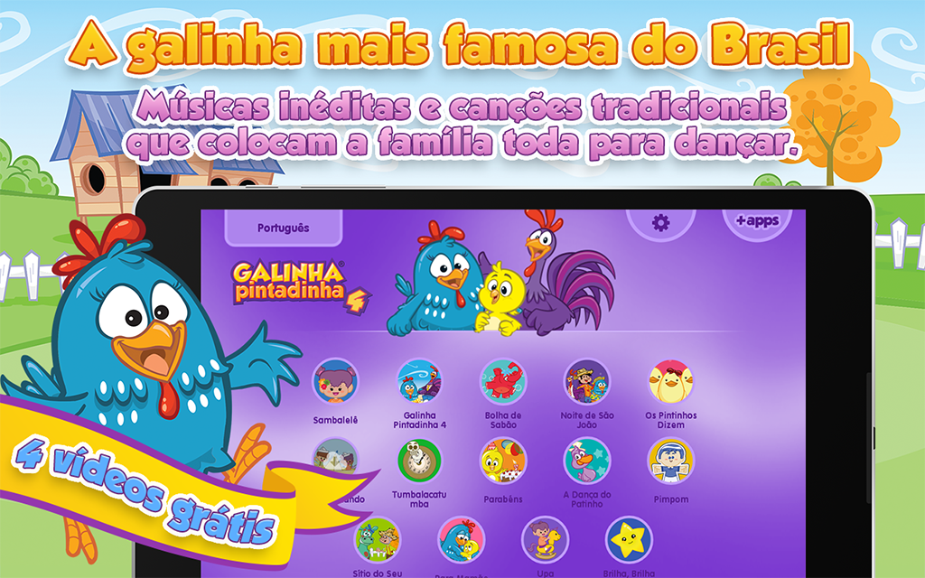 Descarga de APK de Jogo da Galinha Pintadinha para Android