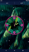 Black Jungle Forest Clock screenshot 8