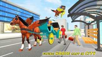 Flying Horse Buggy Taxi Drive screenshot 1