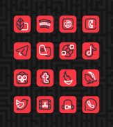 Linios Red - Icon Pack screenshot 0