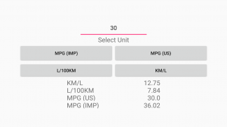 MPG to KM/L Converter screenshot 0