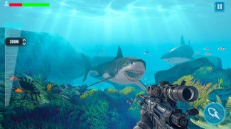 Survivor Sharks Game: Shooting Hunter Action Games screenshot 1