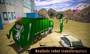 Real Robot Transformation Garbage Truck Driving 3D screenshot 4