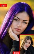 Auto Hair Color Changer : hair makeover screenshot 1