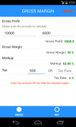 Margin Calculator (Gross/Net) screenshot 1