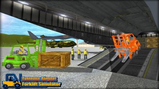 Aşırı Havaalanı Forklift Sim screenshot 11