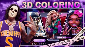 3D Art:Color by Number Game screenshot 0