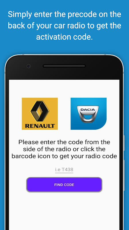 Dacia Radio Unlock Code