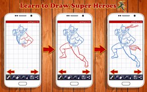 Learn to Draw Super Heroes screenshot 4