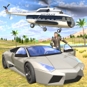 Helicopter Flying Car Driving Icon