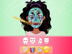 Scary Face Mask Makeup DIY screenshot 14