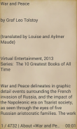 War and Peace by Leo Tolstoy screenshot 2