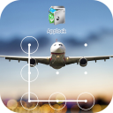 AppLock Theme Blue Sky Plane