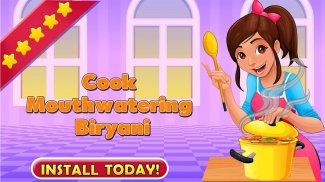 Biryani Cooking Indian Super Chef Jogo de Comida - jogo online grátis