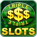 Triple Gold Dollars Slots Free Icon