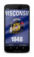 Wisconsin Flag Live Wallpaper screenshot 0