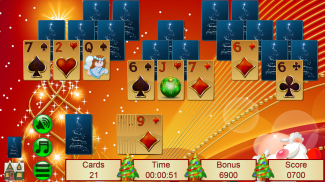 Xmas TriPeaks, card solitaire screenshot 6