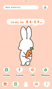 Bunny and Carrot Theme +HOME screenshot 1