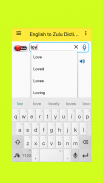 English to Zulu Dictionary screenshot 1
