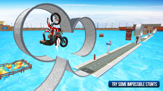 बाइक करतब दौड़ खेल screenshot 1