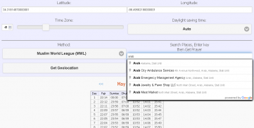 Monthly Prayer Timetable screenshot 2