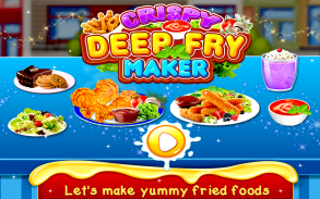 Crispy Deep Fry Maker - Carnival Food Cooking game screenshot 1