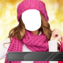 Winter Hairstyle Beauty Salon Icon