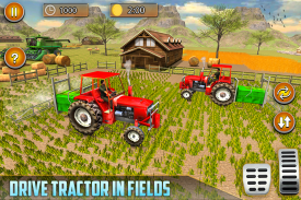 الأمريكي الحقيقي جرار العضوية الزراعة محاكي 3D screenshot 4