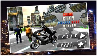 مدينة الجريمة سائق دراجة الشرط screenshot 0
