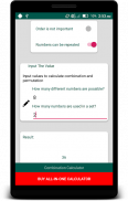 Combination - Permutation Calculator screenshot 4